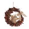 Transpac Natural Fiber Multicolor Harvest Squirrel Wreath 22.83" - Fall Decor, Artificial Wreath, Indoor Use, Spot Clean, 22.83" x 19.69"